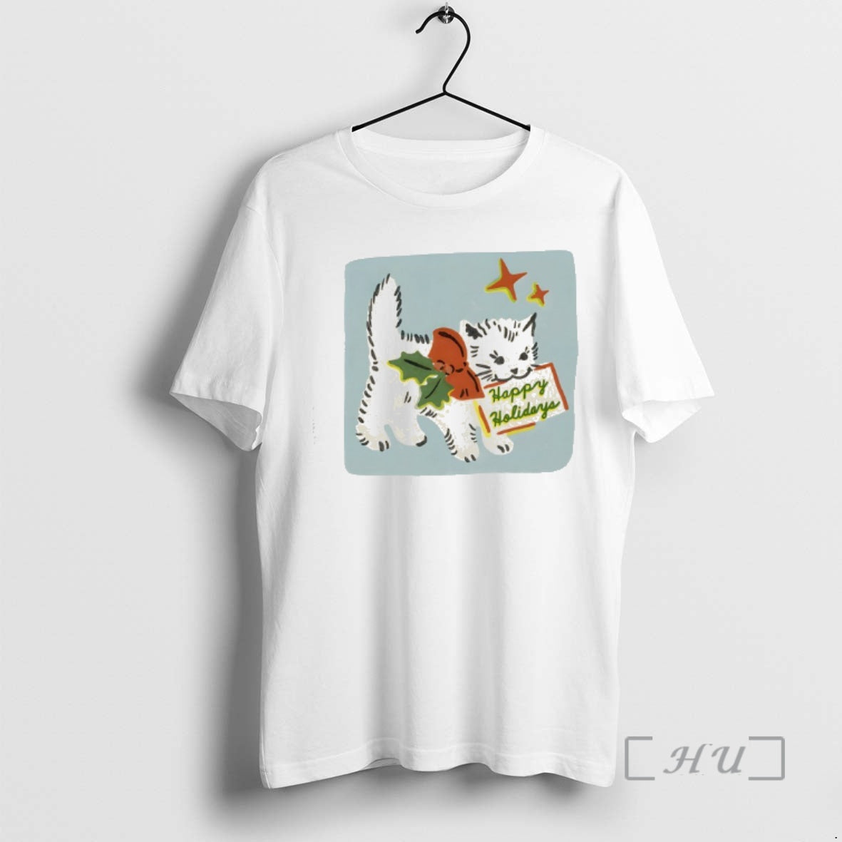 Officials Happy Holidays Cat Yarrow Goods T-Shirts, Hoodie, Sweatshirt | AU18TeeNovaLab.com