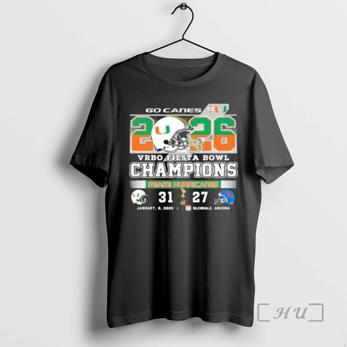 Officials Hurricanes 31 27 Rebels 2026 Fiesta Bowl Champions T-Shirts, Hoodie, Sweatshirt | AU18TeeNovaLab.com