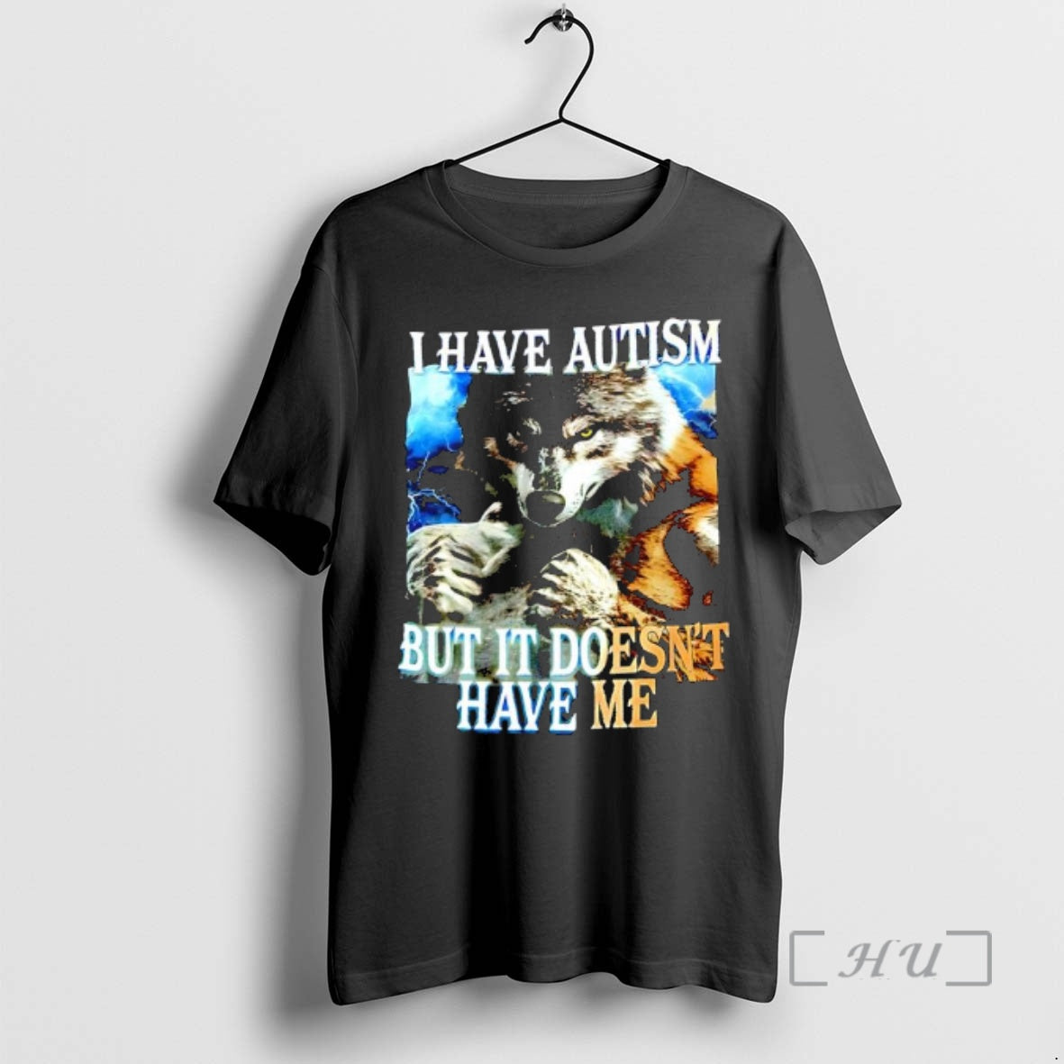 Officials I Have Autism But It Doesnt Have Me Wolf Graphic Premium T Shirts Sweater Hoodie, Sweatshirt | AU18TeeNovaLab.com