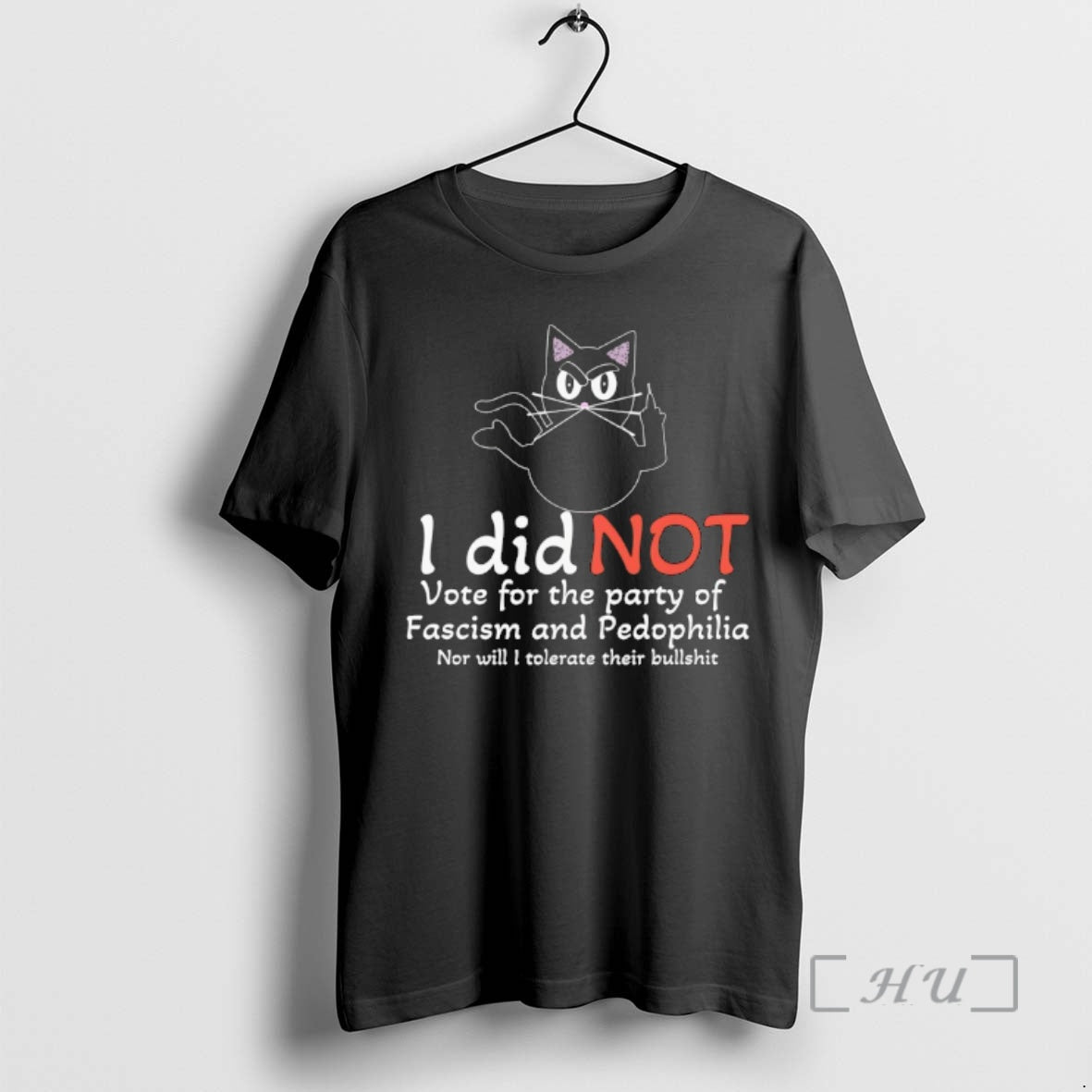 Officials I Did Not Vote For The Party Of Fascism And Pedophilia Dark Cat Premium T-Shirts, Hoodie, Sweatshirt