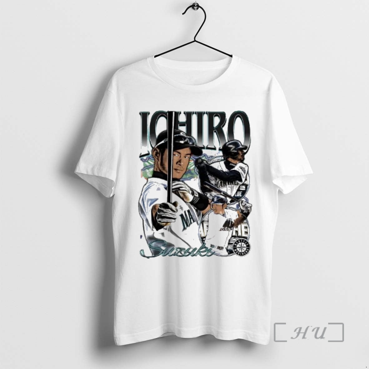 Officials Ichiro Suzuki Seattle Mariners Picture Collage T-Shirts, Hoodie, Sweatshirt | AU18TeeNovaLab.com