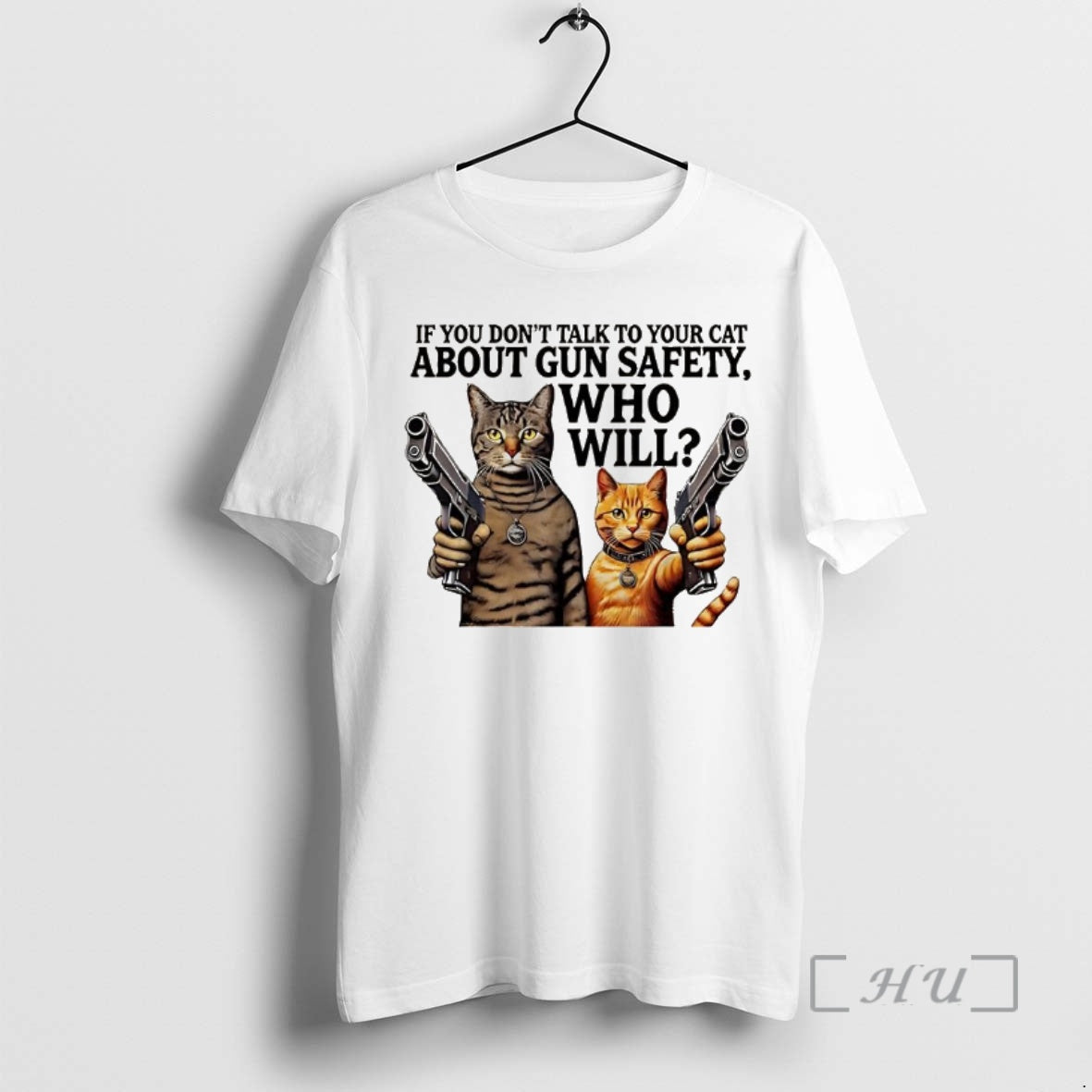 Officials If You Dont Talk To Your Cat About Gun Safety Who Will Gang Cat T-Shirts, Hoodie, Sweatshirt | AU18TeeNovaLab.com