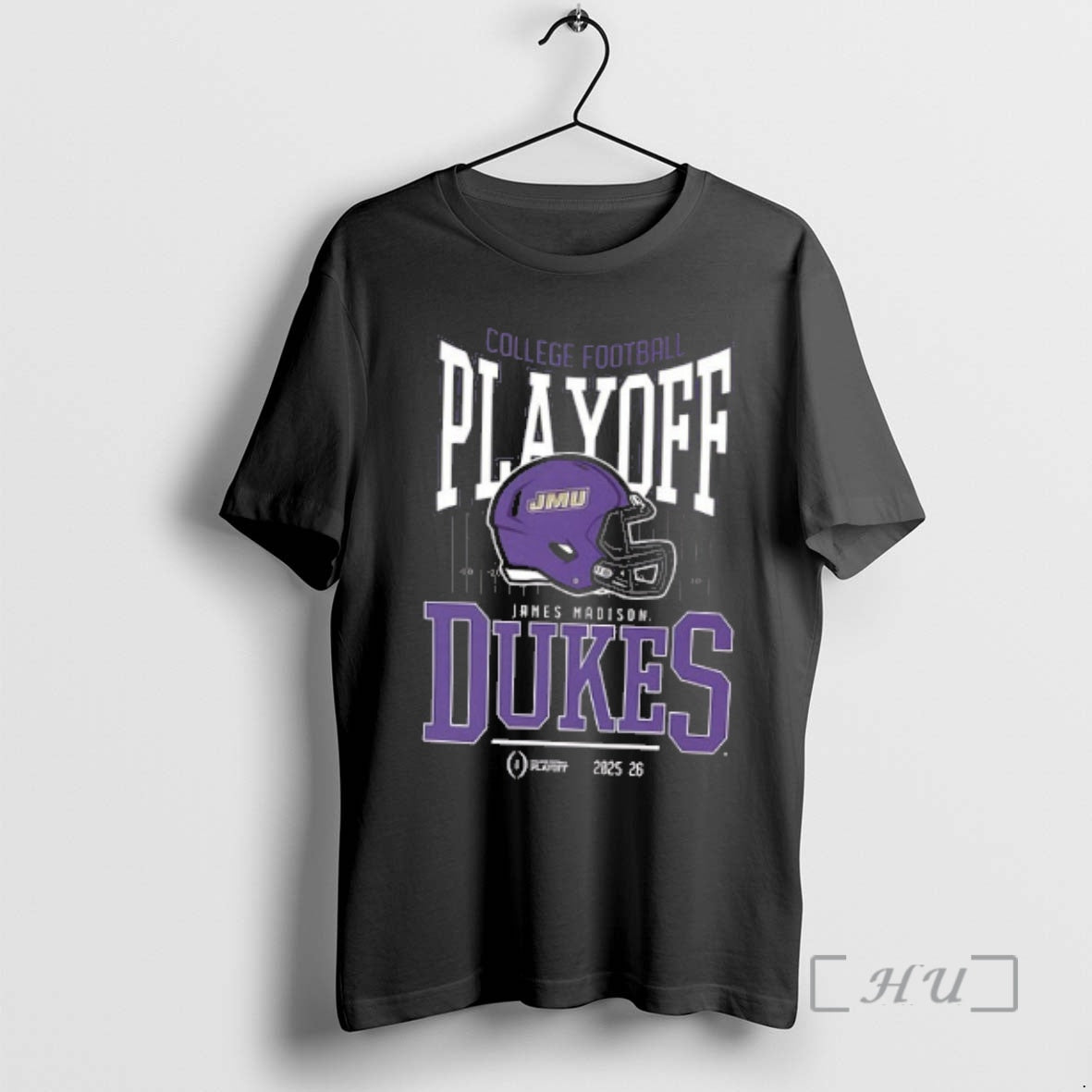Officials James Madison Dukes College Football Playoff 2025 26 Helmet 2 Sided Premium T Shirts Hoodie, Sweatshirt