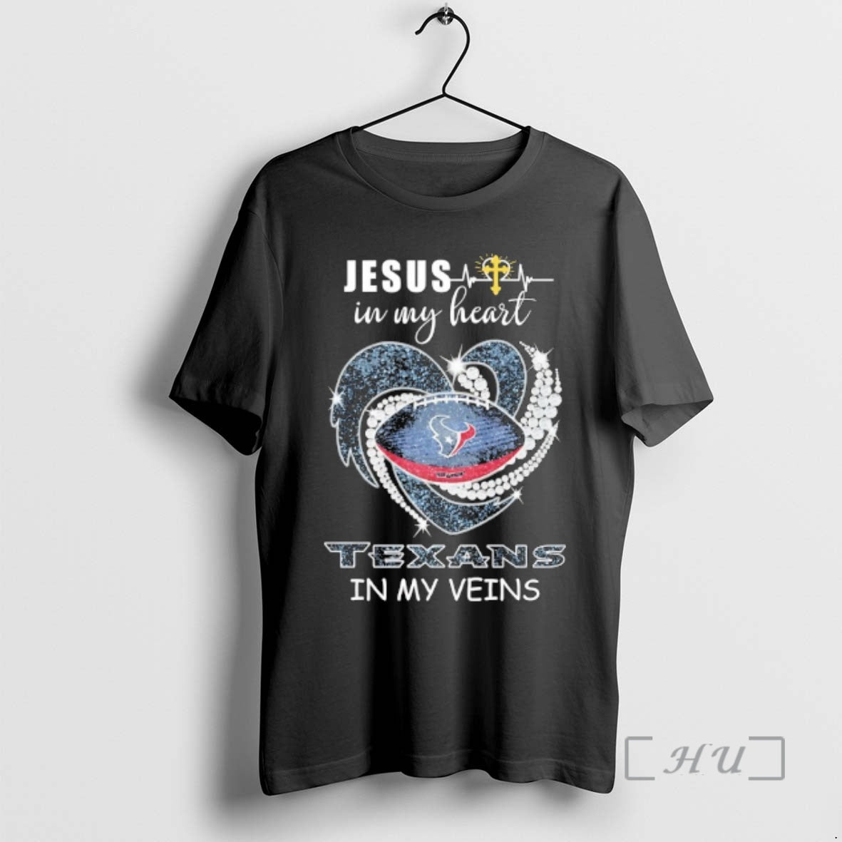 Officials Jesus In My Heart Houston Texans In My Veins Logo Team Premium T Shirts Hoodie, Sweatshirt | AU18TeeNovaLab.com