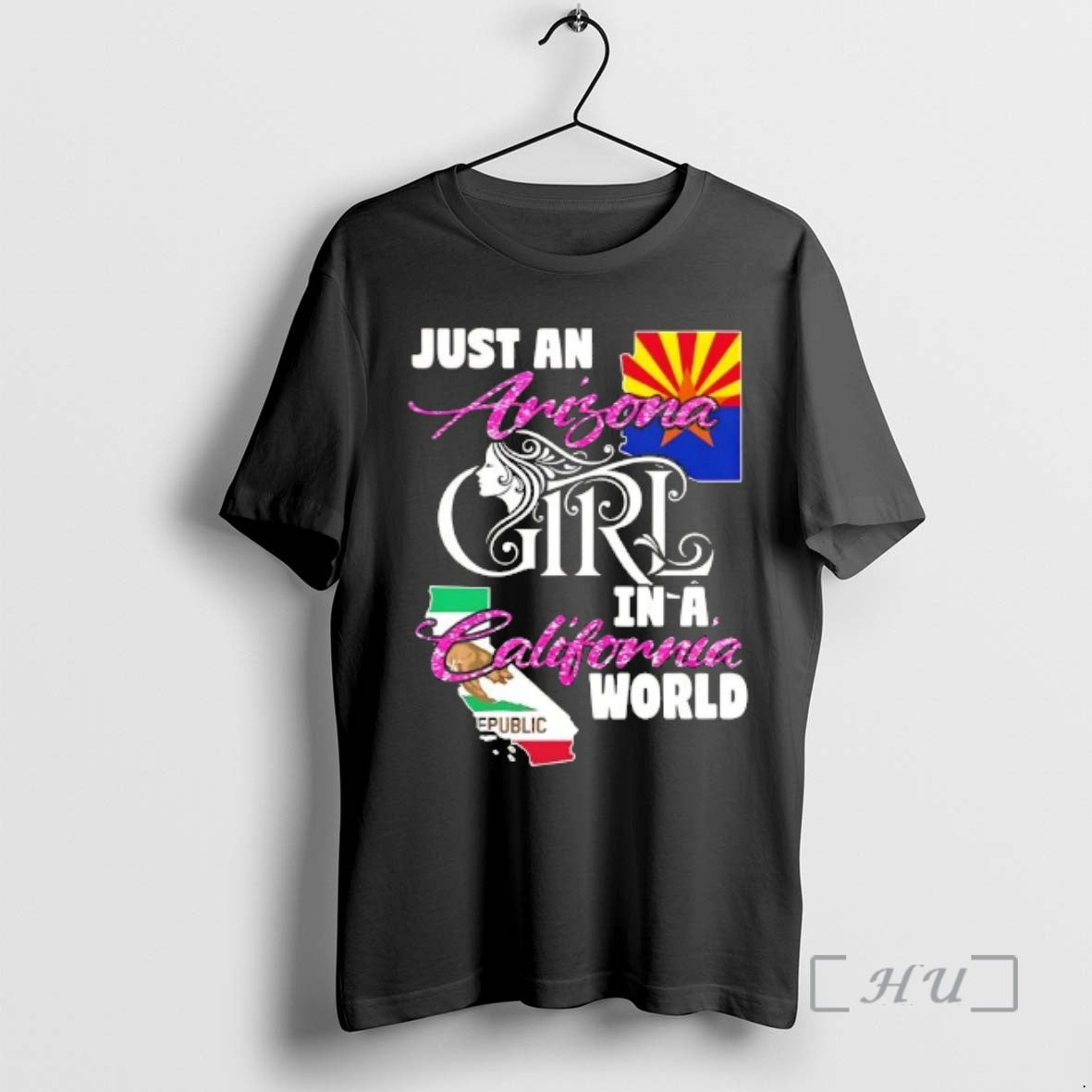 Officials Just An Arizona Girl In A California World T-Shirts, Hoodie, Sweatshirt | AU18TeeNovaLab.com