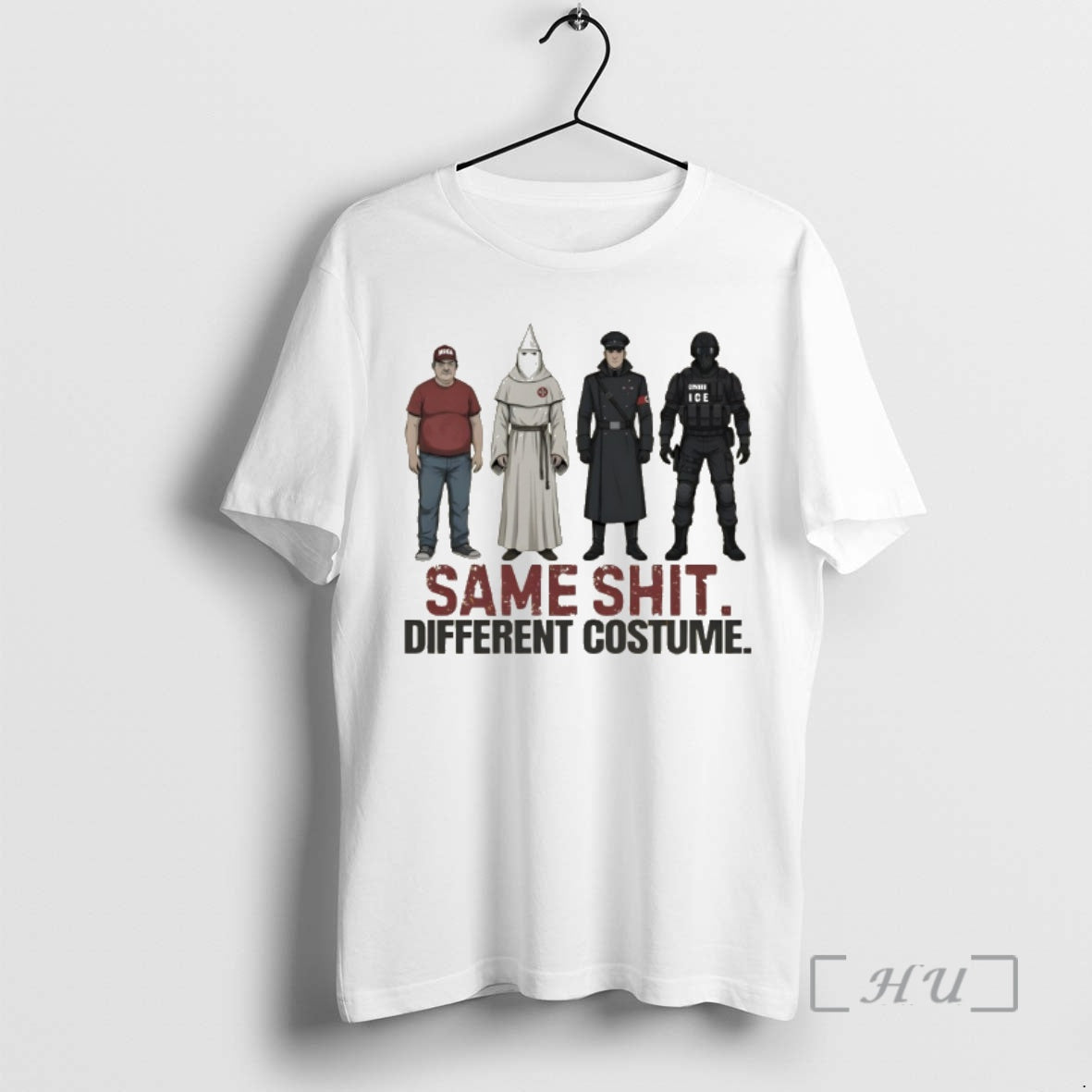 Officials Kkk Police Same Shit Different Costume Maga Political T-Shirts, Hoodie, Sweatshirt | AU18TeeNovaLab.com
