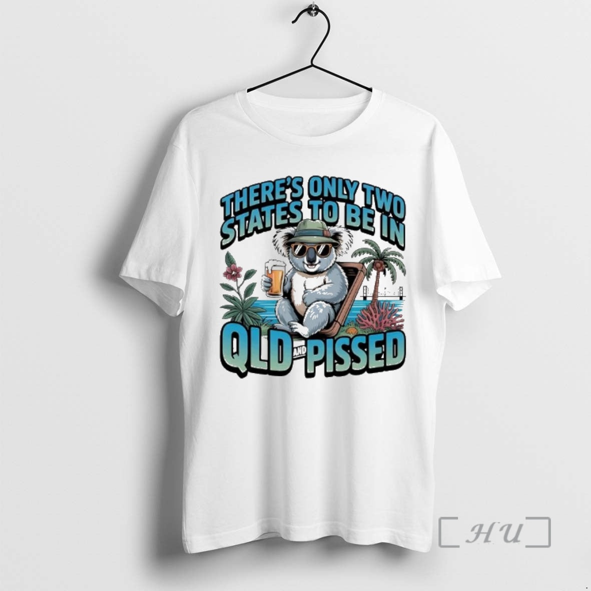 Officials Koala Theres Only Two States To Be In Qld And Pissed Premium T Shirts Hoodie, Sweatshirt | AU18TeeNovaLab.com
