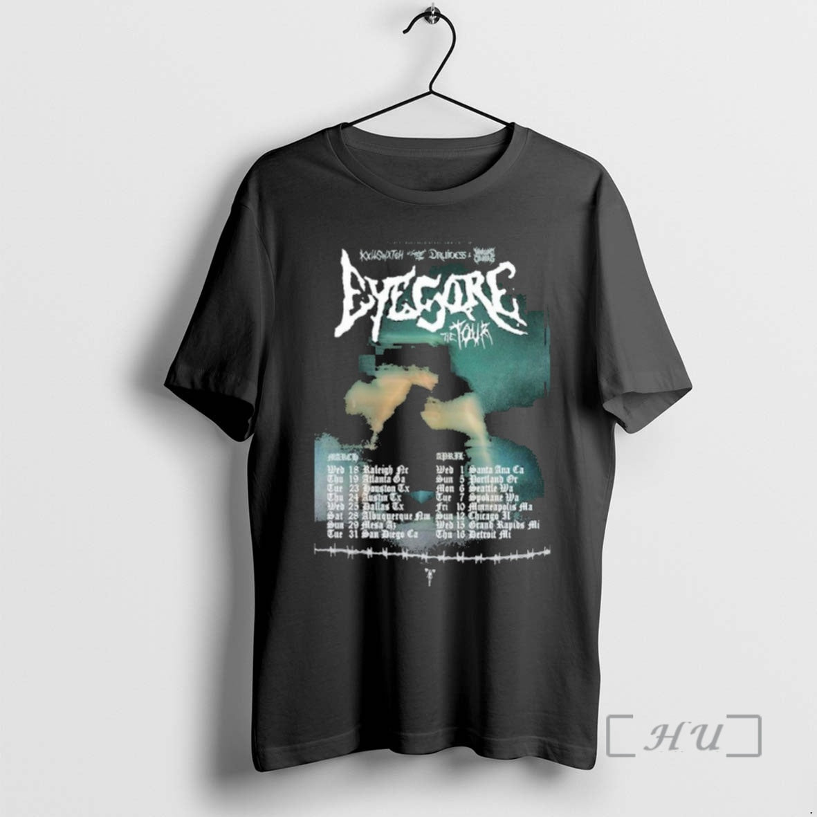 Officials Kxllswxtch Druidess Warlord Colossus March April Tour 2026 T-Shirts, Hoodie, Sweatshirt | AU18TeeNovaLab.com