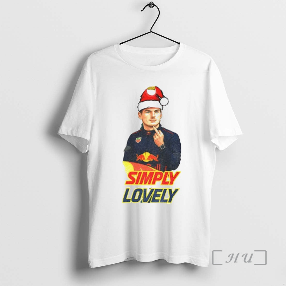 Officials Max Verstappen Middle Finger Christmas Simply Lovely T-Shirts, Hoodie, Sweatshirt | AU18TeeNovaLab.com
