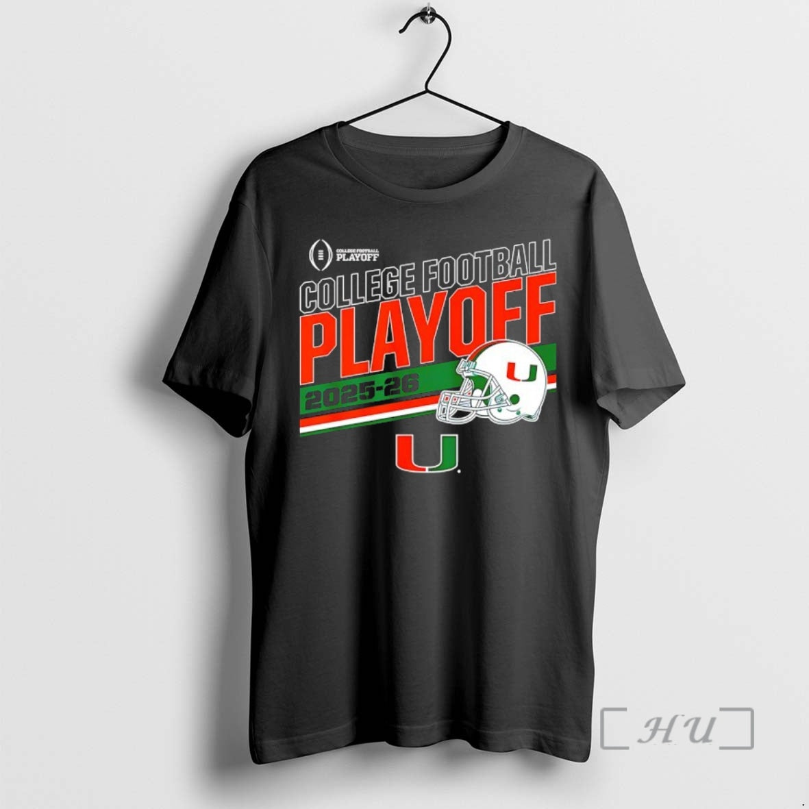 Officials Miami Huricanes 2025 2026 College Football Playoff Stripe Helmet T-Shirts, Hoodie, Sweatshirt | AU18TeeNovaLab.com