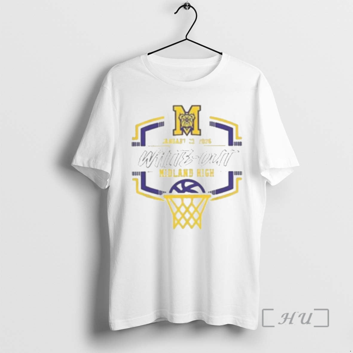 Midland Bulldog Basketball White Out Midland High 2026