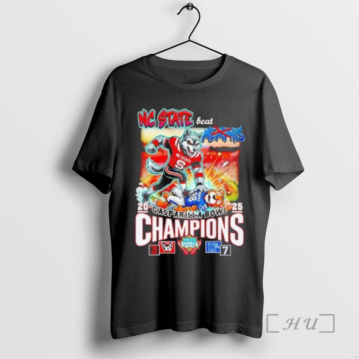 Officials Nc State Beat Memphis 2025 Gasparilla Bowl Champions Score T-Shirts, Hoodie, Sweatshirt | AU18TeeNovaLab.com