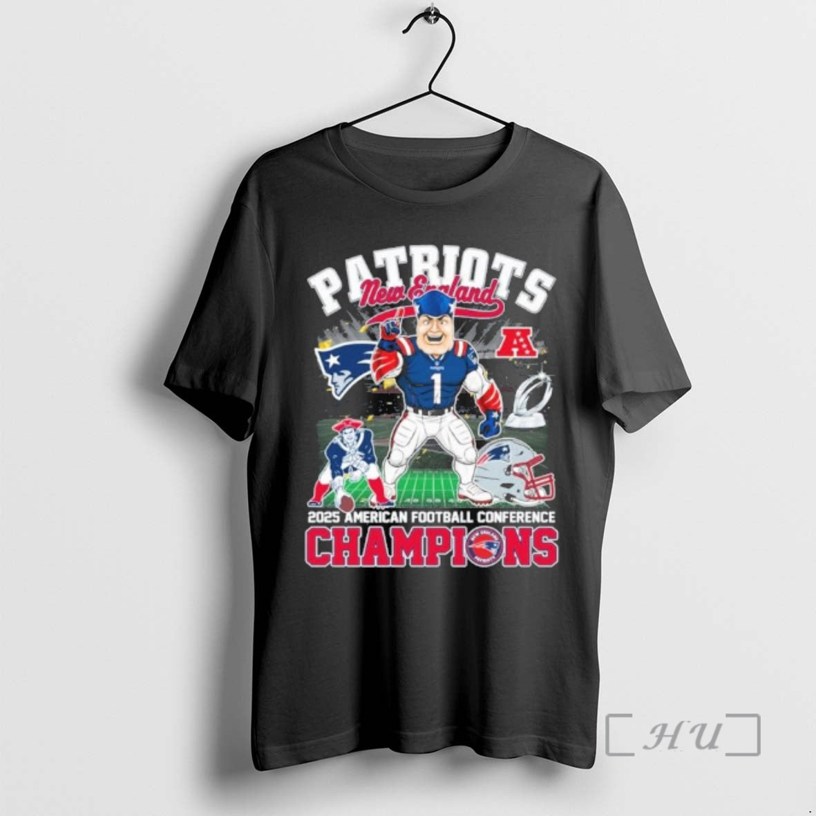 Officials Ne Patriots Mascot Afc Conference Champions T-Shirts, Hoodie, Sweatshirt | AU18TeeNovaLab.com