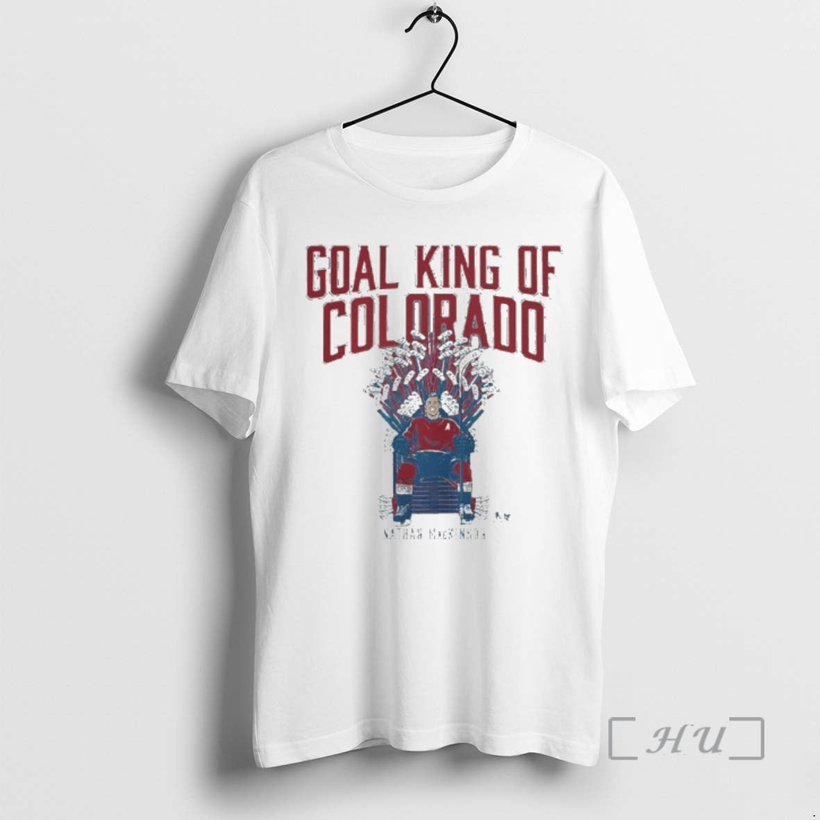 Officials Nathan Mackinnon Goal King Of Colorado T-Shirts, Hoodie, Sweatshirt | AU18TeeNovaLab.com