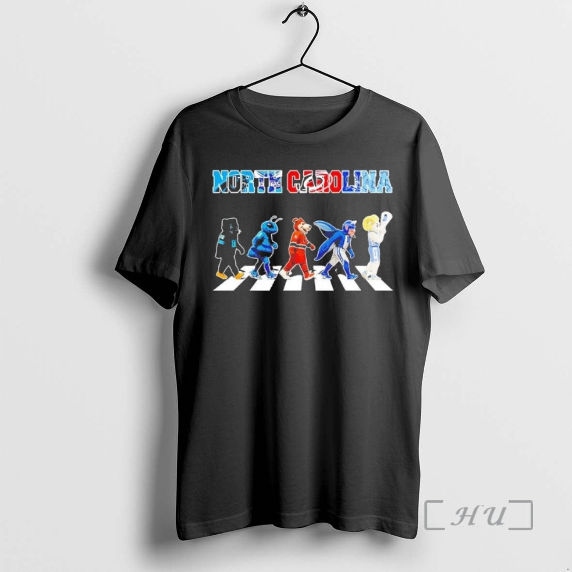 Officials North Carolina Sports Teams Mascot Abbey Road T-Shirts, Hoodie, Sweatshirt | AU18TeeNovaLab.com