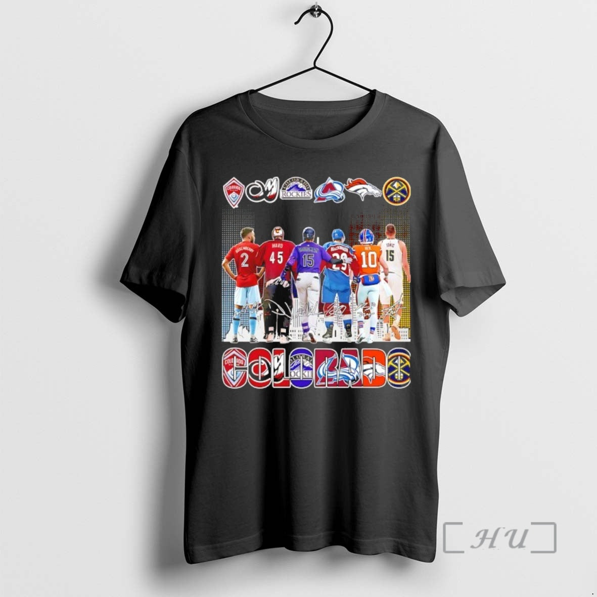Officials One City One Passion All Colorado Team Skyline Signatures T-Shirts, Hoodie, Sweatshirt | AU18TeeNovaLab.com