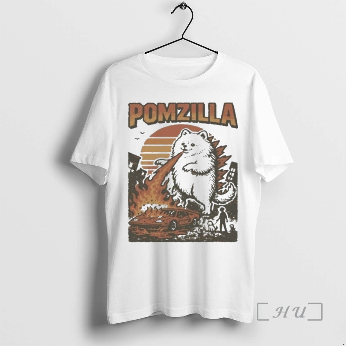 Officials Pomeranian Godzilla Funny T-Shirts, Hoodie, Sweatshirt | AU18TeeNovaLab.com