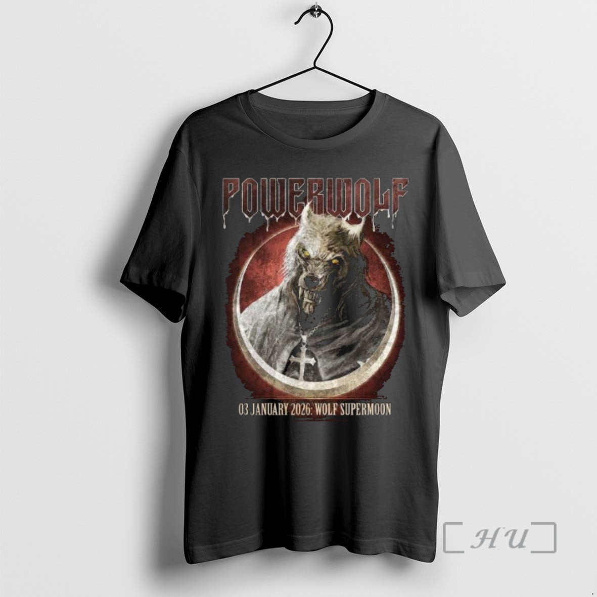 Officials Powerwolf The Wolf Supermoon On 3 January 2026 T-Shirts, Hoodie, Sweatshirt | AU18TeeNovaLab.com