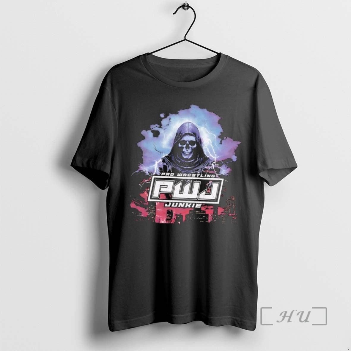 Officials Pro Wrestling Pwj Junkie Skeleton Graphic T-Shirts, Hoodie, Sweatshirt | AU18TeeNovaLab.com