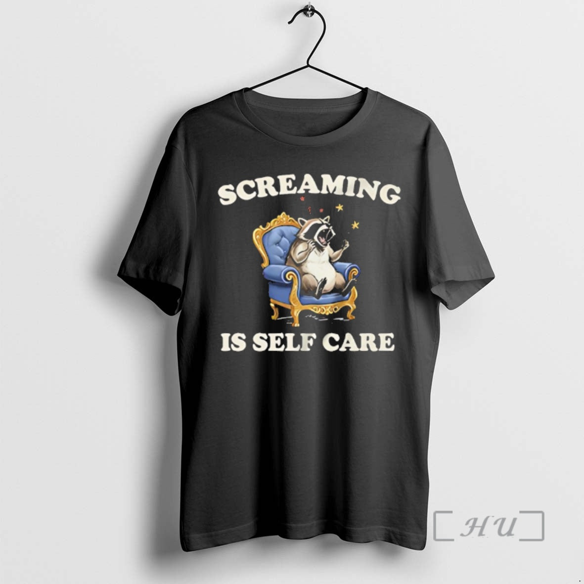 Officials Raccoon Screaming Is Self Care T-Shirts, Hoodie, Sweatshirt | AU18TeeNovaLab.com