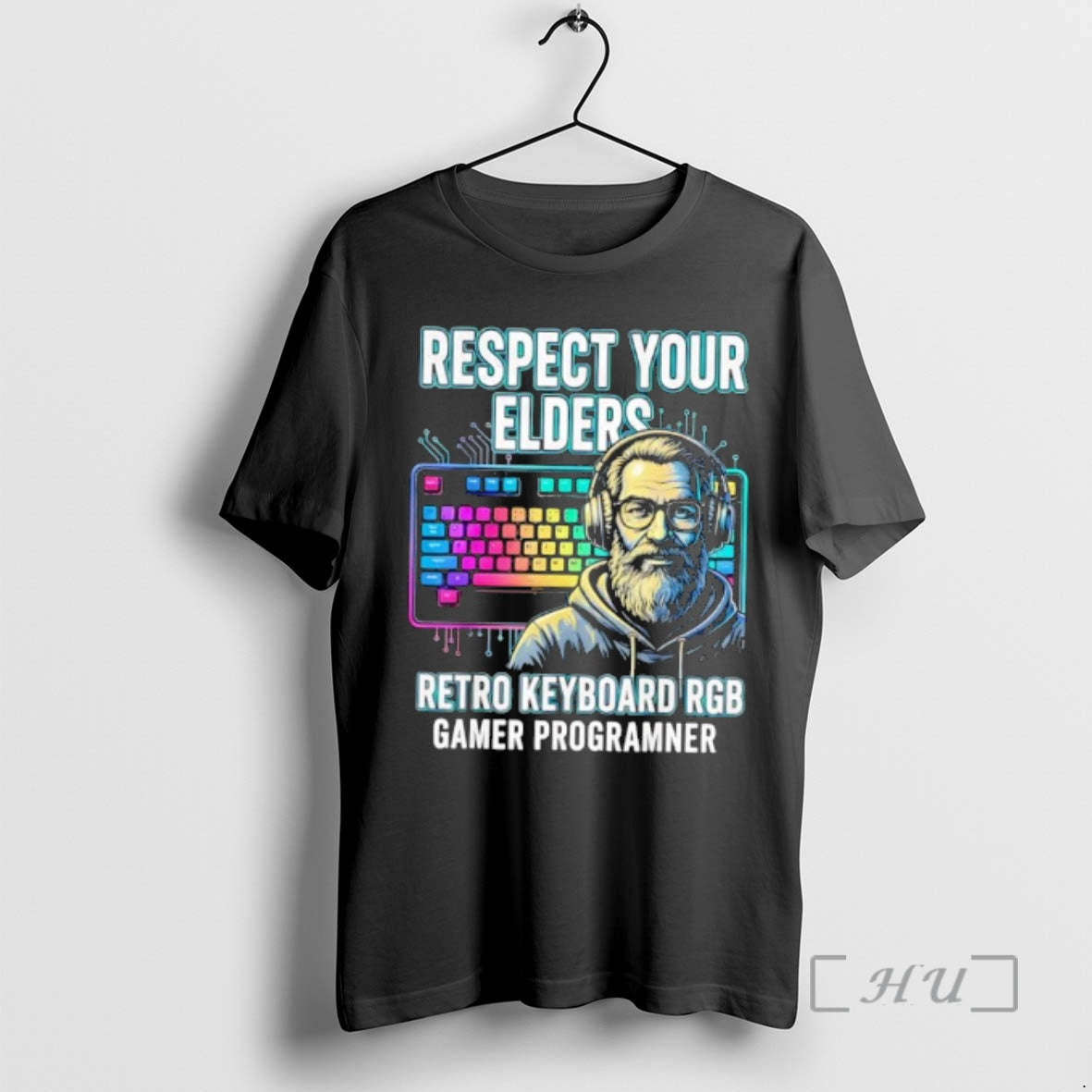 Officials Respect Your Elders Retro Keyboard Rgb Gamer Programmer T-Shirts, Hoodie, Sweatshirt | AU18TeeNovaLab.com