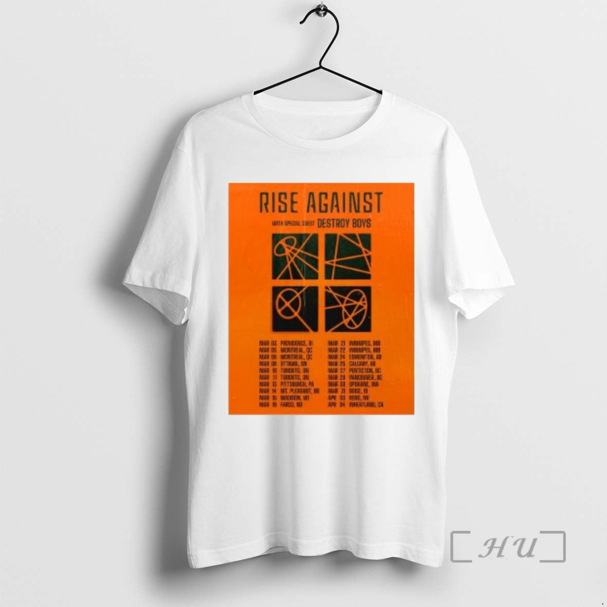 Officials Rise Against 2026 Spring Concert Tour Circle White T-Shirts, Hoodie, Sweatshirt | AU18TeeNovaLab.com