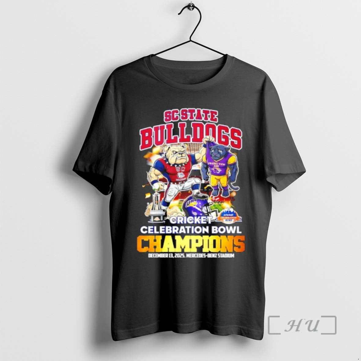 Officials Sc State Bulldogs 2025 Cricket Celebration Bowl Champions Mascot T-Shirts, Hoodie, Sweatshirt | AU18TeeNovaLab.com