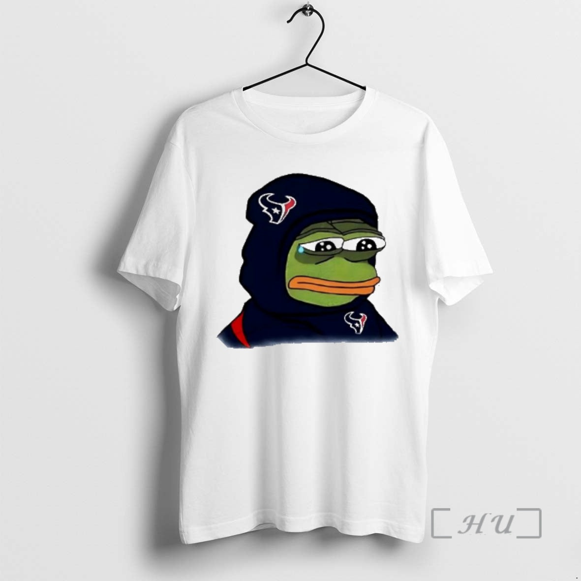 Officials Sad Pepe The Frog Wearing Houston Texans Logo T-Shirts, Hoodie, Sweatshirt | AU18TeeNovaLab.com
