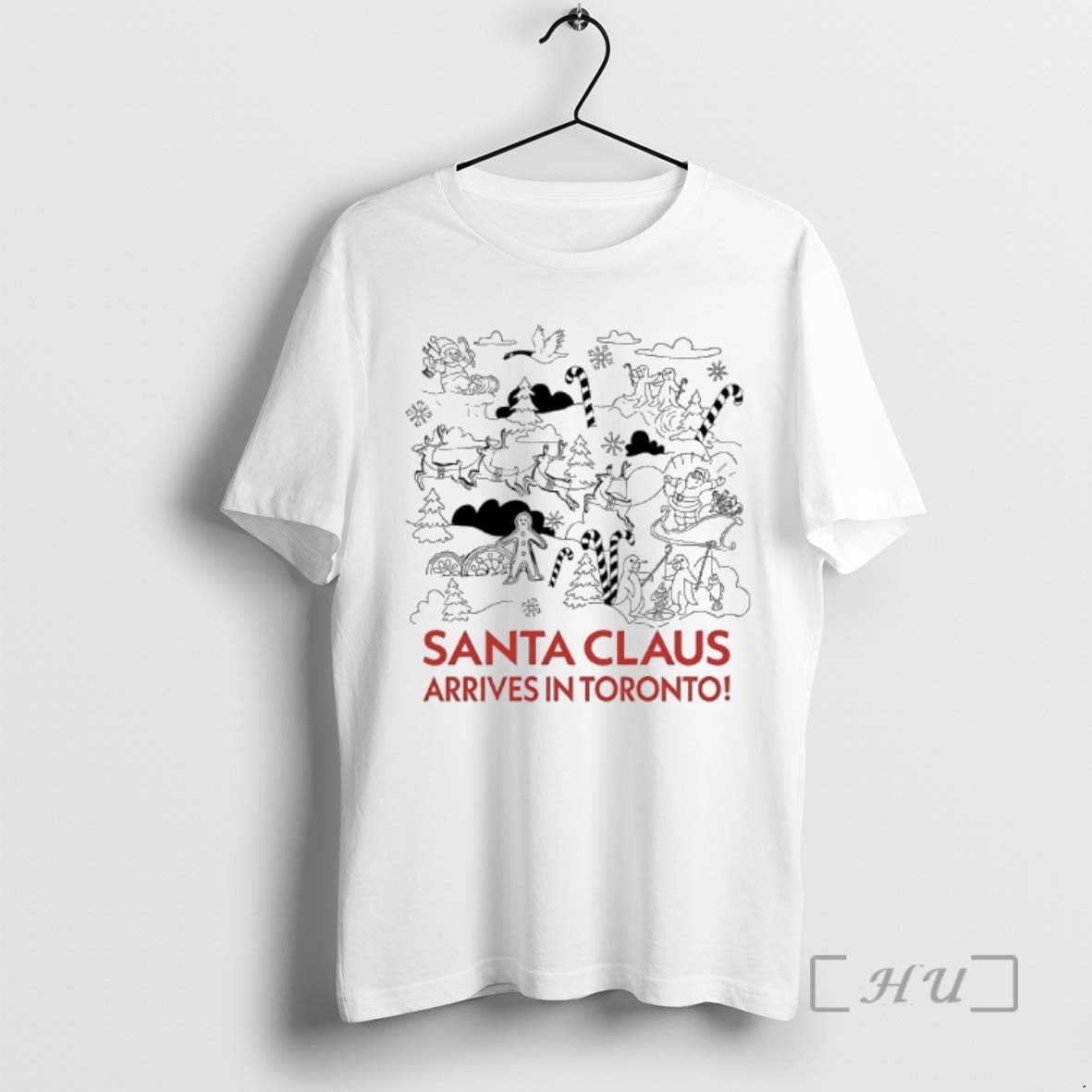 Officials Santa Claus Arrives In Toronto T-Shirts, Hoodie, Sweatshirt | AU18TeeNovaLab.com