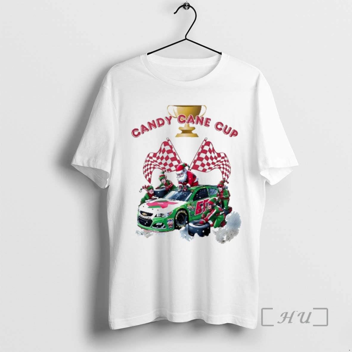 Officials Santa Claus Candy Cane Cup Racing Car Christmas T-Shirts, Hoodie, Sweatshirt | AU18TeeNovaLab.com