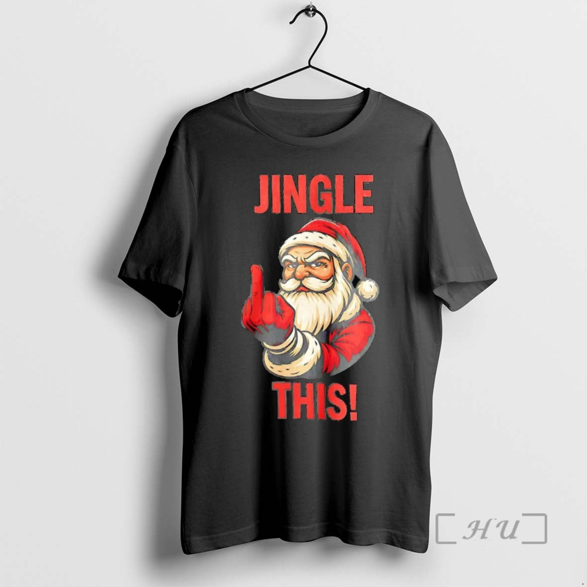Officials Santa Claus Middle Finger Jingle Fuck This