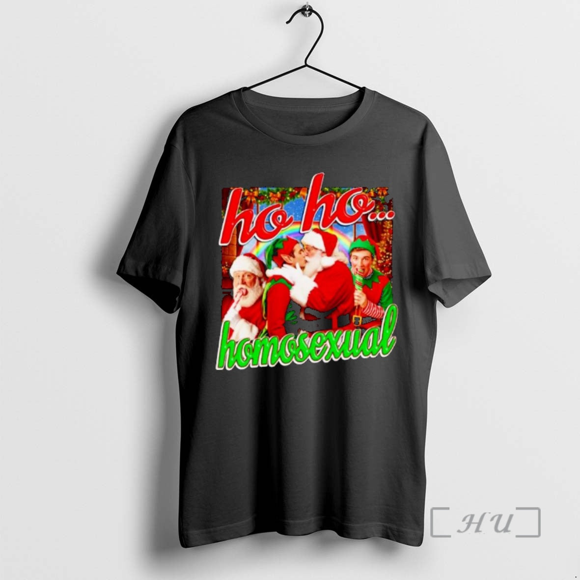 Officials Santa And Elf Ho Ho Homosexual Ornaments T-Shirts, Hoodie, Sweatshirt | AU18TeeNovaLab.com