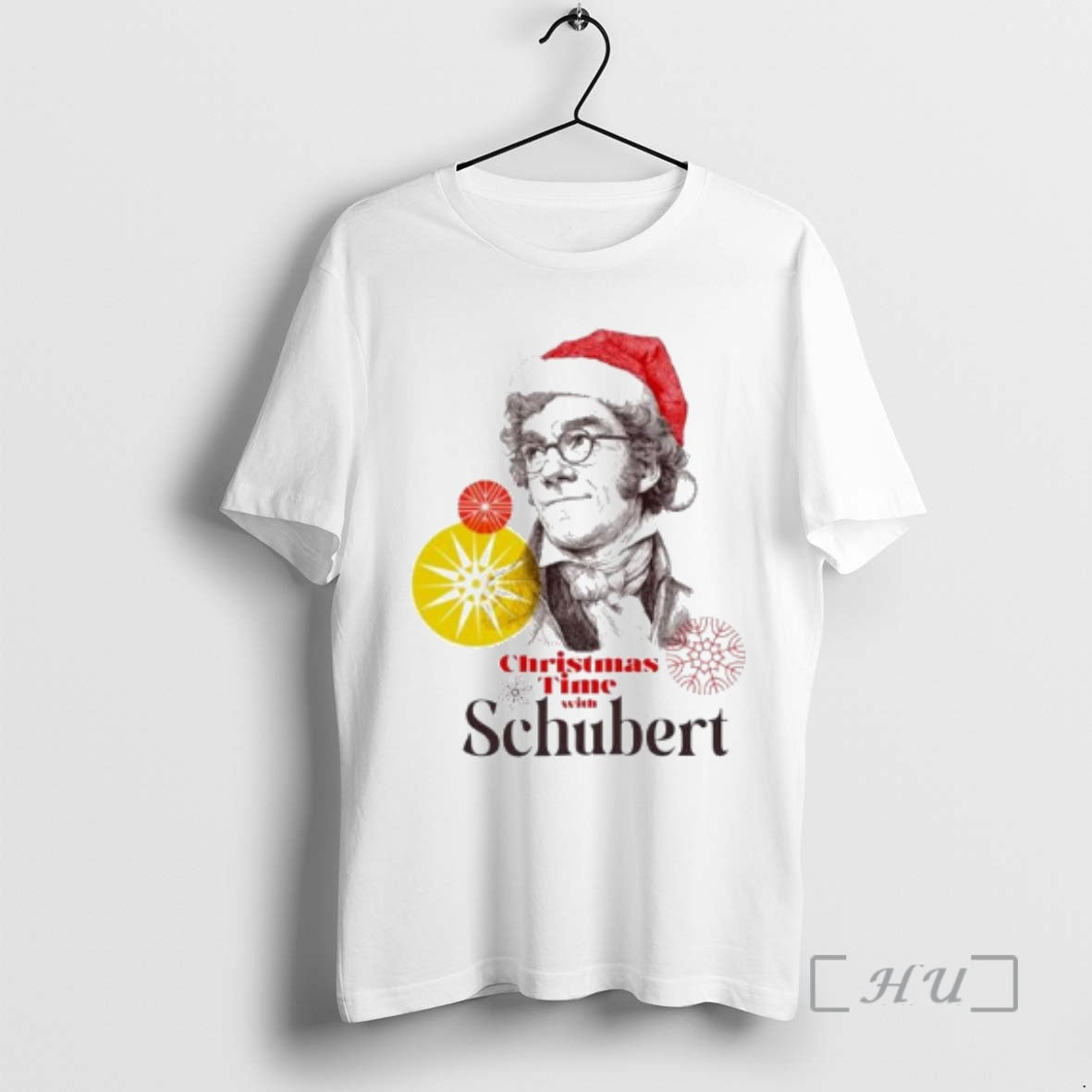 Officials Schubert With Santa Hat Christmas Time Ornaments T-Shirts, Hoodie, Sweatshirt | AU18TeeNovaLab.com