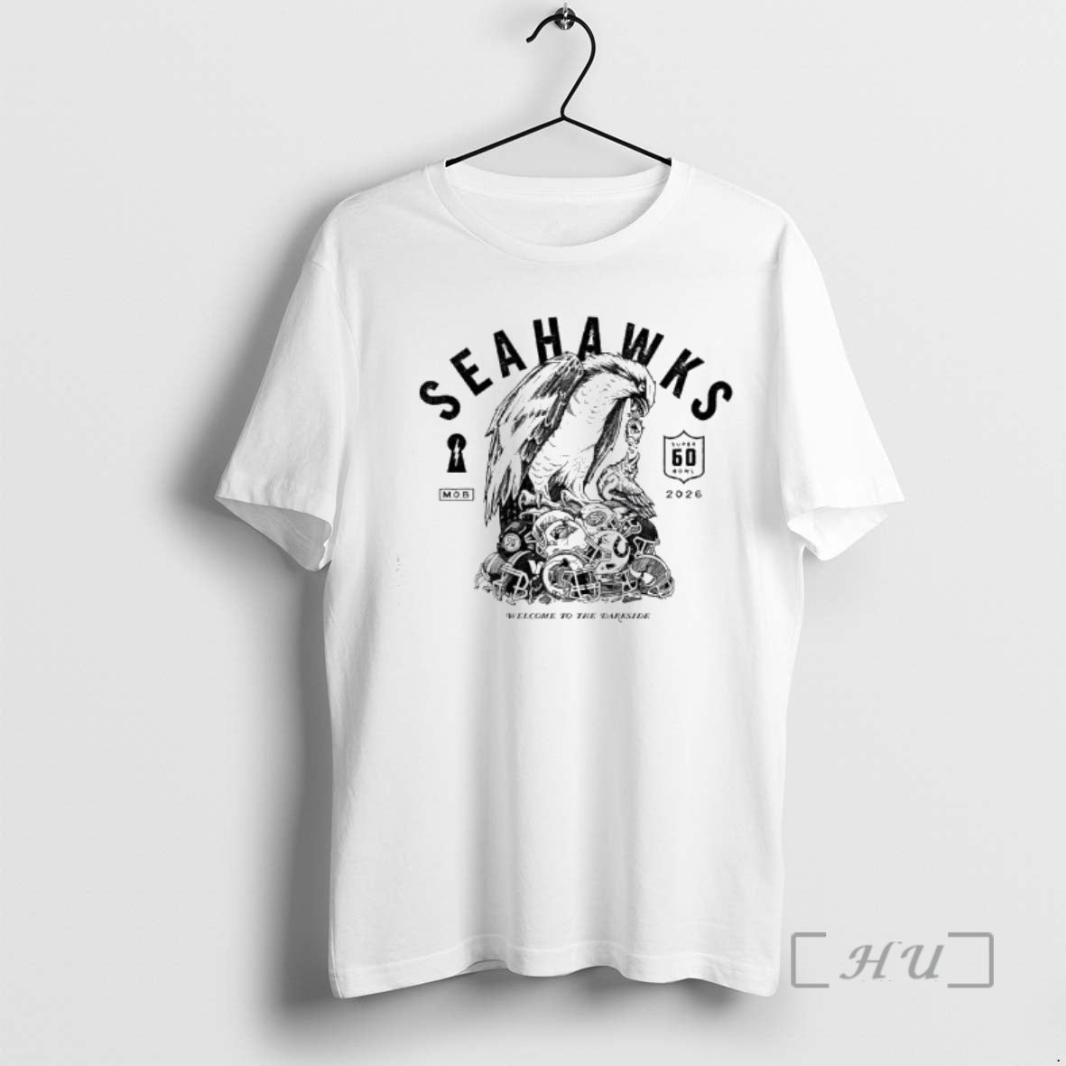 Officials Seahawks Super 60 Bowl 2026 Welcome To The Darkside T-Shirts, Hoodie, Sweatshirt | AU18TeeNovaLab.com