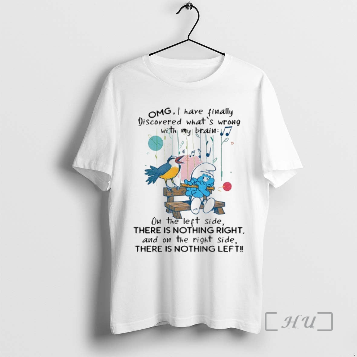 Officials Smurf Omg I Have Finally Discovered Whats Wrong With My Brain The Left Side T-Shirts, Hoodie, Sweatshirt