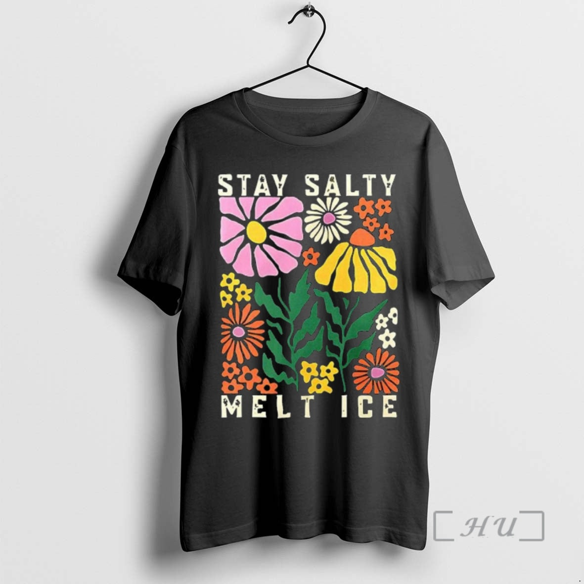 Officials Stay Salty Melt Ice Flower Abolish Ice T-Shirts, Hoodie, Sweatshirt | AU18TeeNovaLab.com