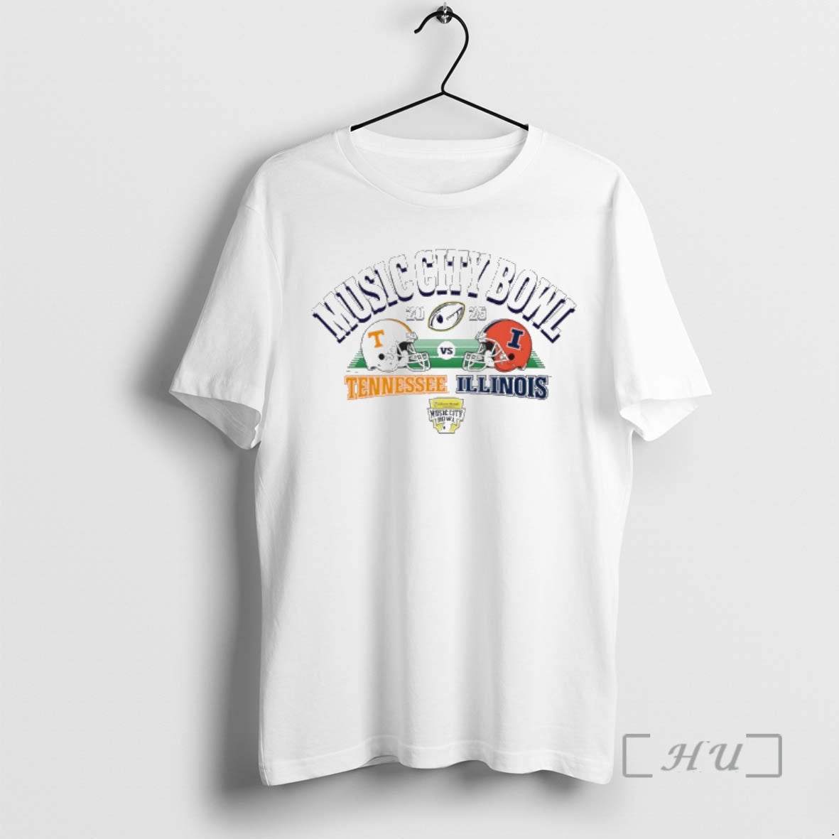 Officials Tennessee Volunteers Vs Illinois Fighting Illini 2025 Liberty Mutual Music City Bowl Premium T-Shirts, Hoodie,...