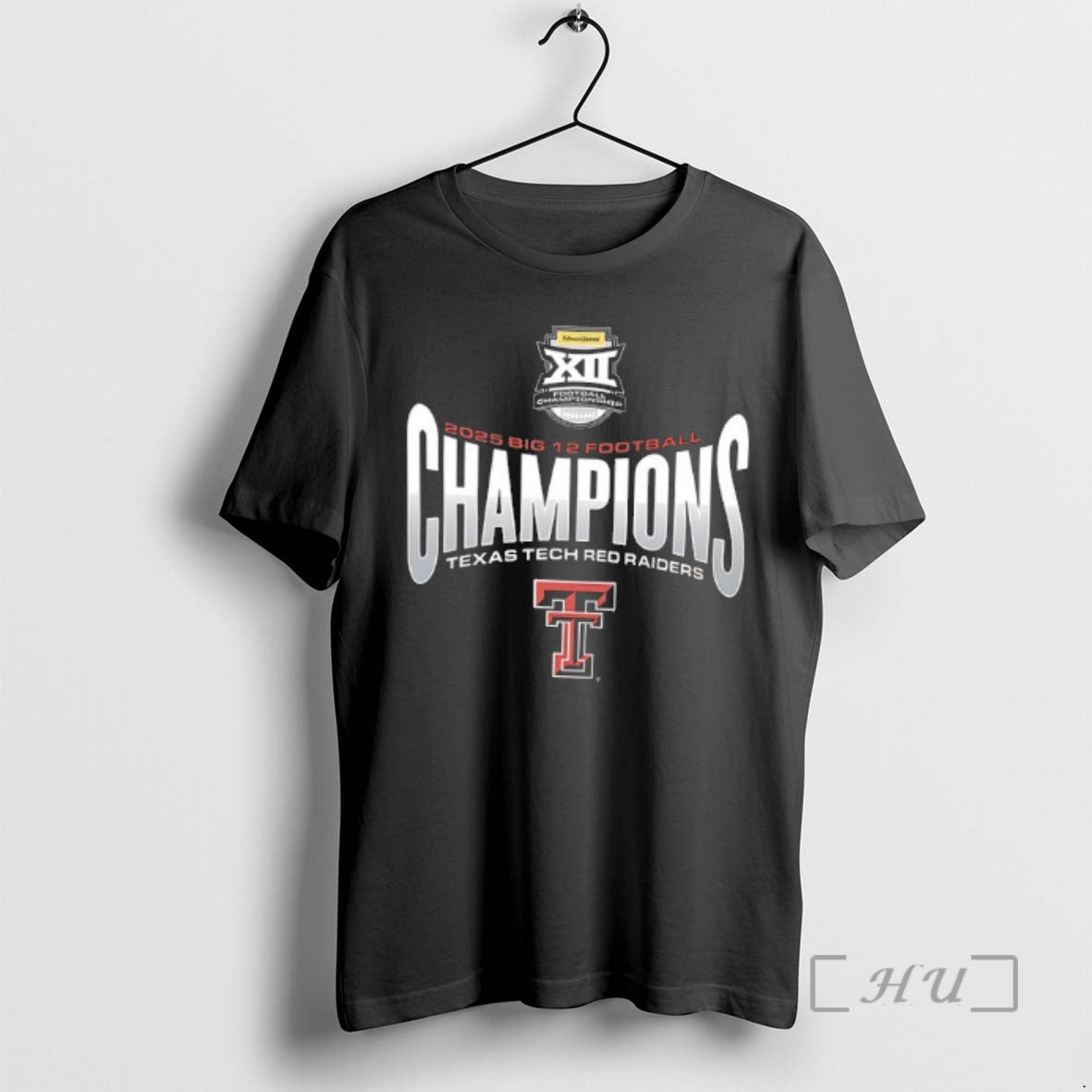 Officials Texas Tech Red Raiders Big 12 Football Champions 2025 2 Sided Premium T Shirts Hoodie, Sweatshirt