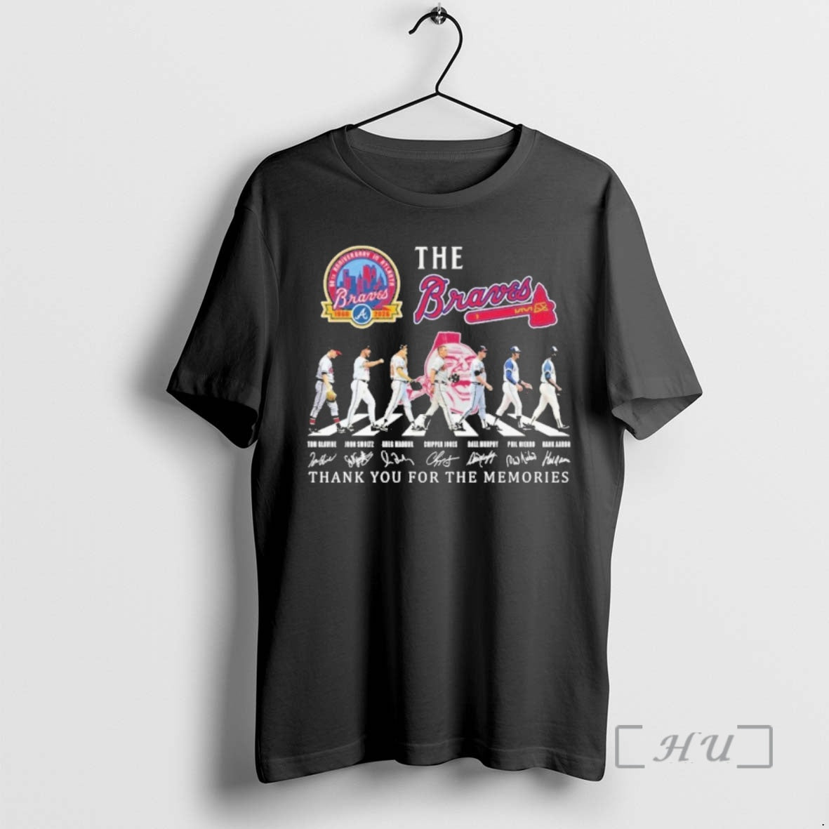 Officials The Braves Team Player Abbey Road Signature Thank You For The Memories Premium