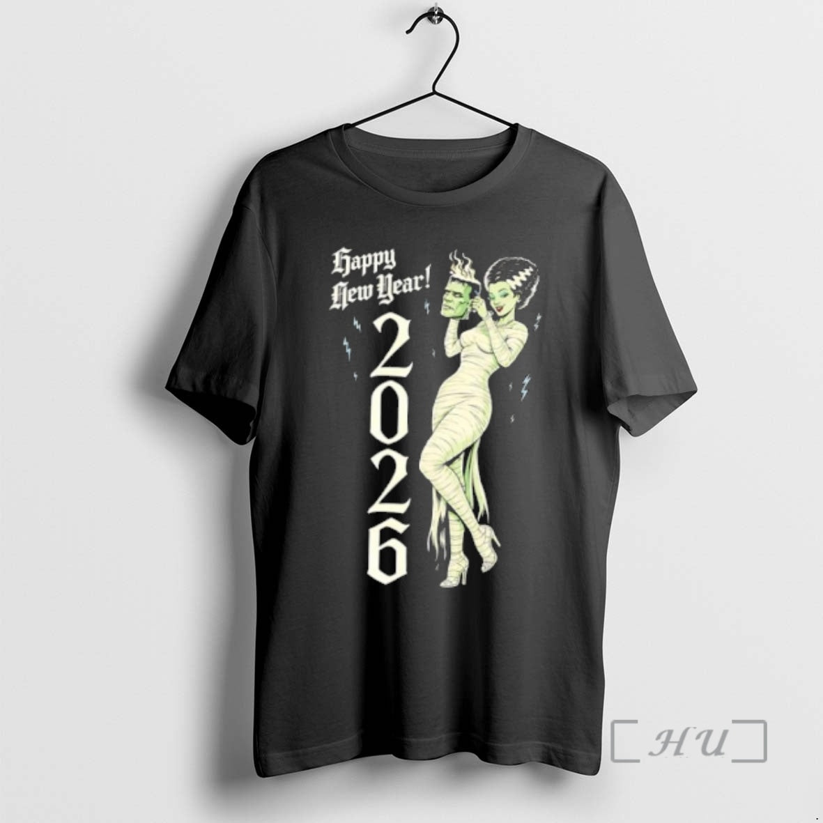 Officials The Bride Of Frankenstein Happy New Year 2026 T-Shirts, Hoodie, Sweatshirt | AU18TeeNovaLab.com
