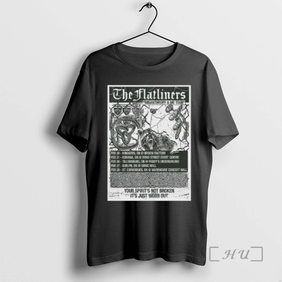 Officials The Flatliners Misanthropy And Me 2026 Tour Circle Black T-Shirts, Hoodie, Sweatshirt | AU18TeeNovaLab.com