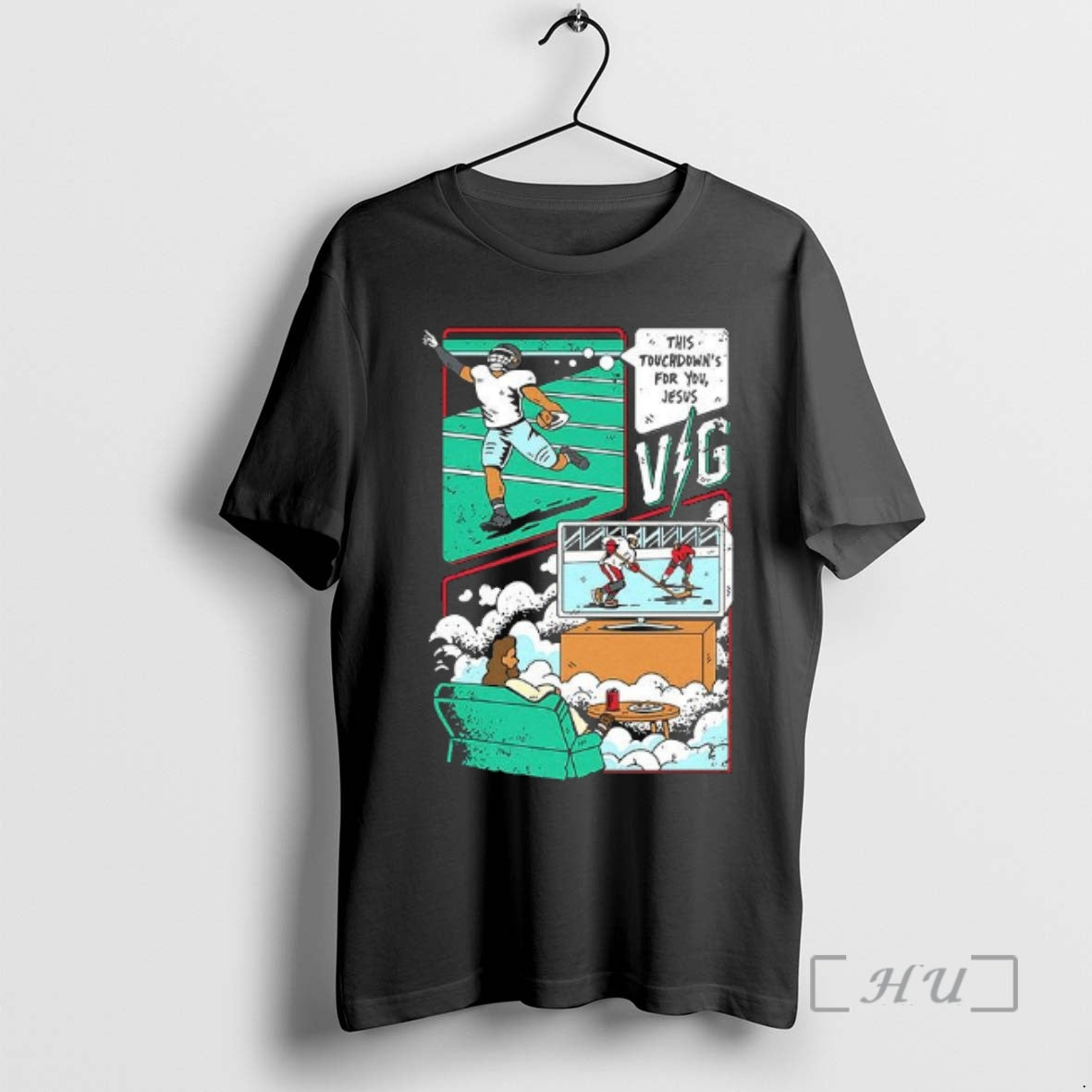 Officials This Touchdowns For You Jesus Nhl Comic Woman T-Shirts, Hoodie, Sweatshirt | AU18TeeNovaLab.com
