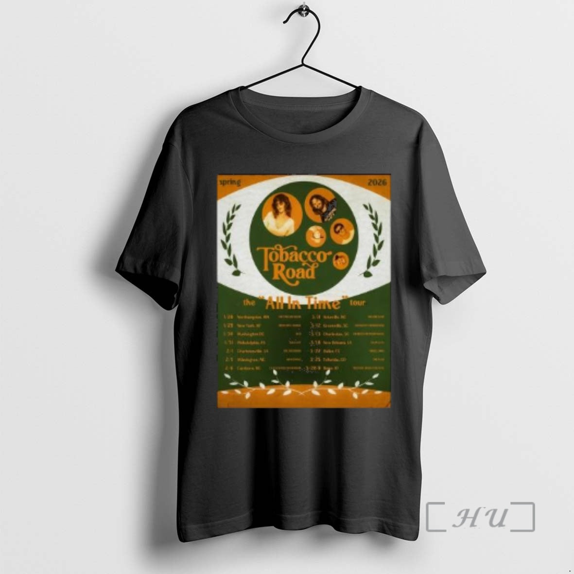 Officials Tobacco Road The All In Time Tour Spring 2026 Circle Black Premium T Shirts Hoodie, Sweatshirt | AU18TeeNovaLab.com