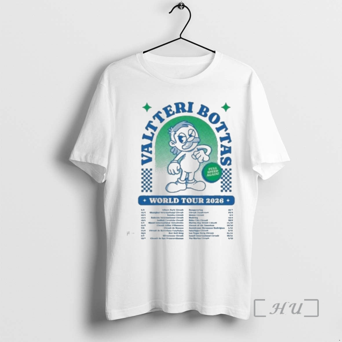 Officials Valtteri Bottas World Tour 2026 Full Speed Again Racing T-Shirts, Hoodie, Sweatshirt | AU18TeeNovaLab.com