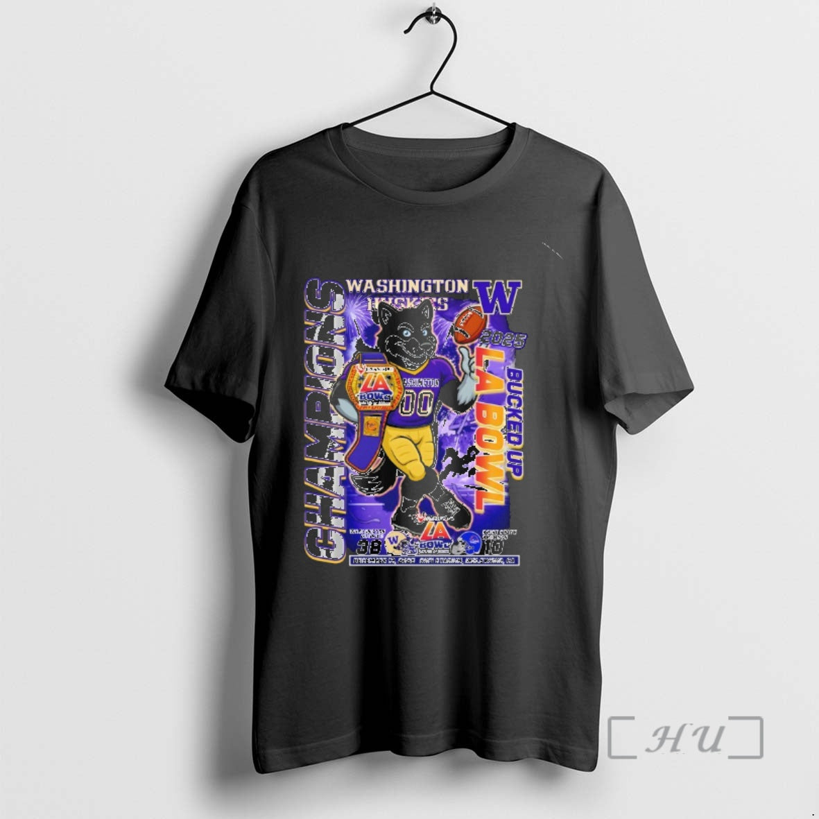 Officials Washington Huskies Beat Boise State Broncos 38 10 2025 La Bowl Champions Premium T-Shirts, Hoodie, Sweatshirt