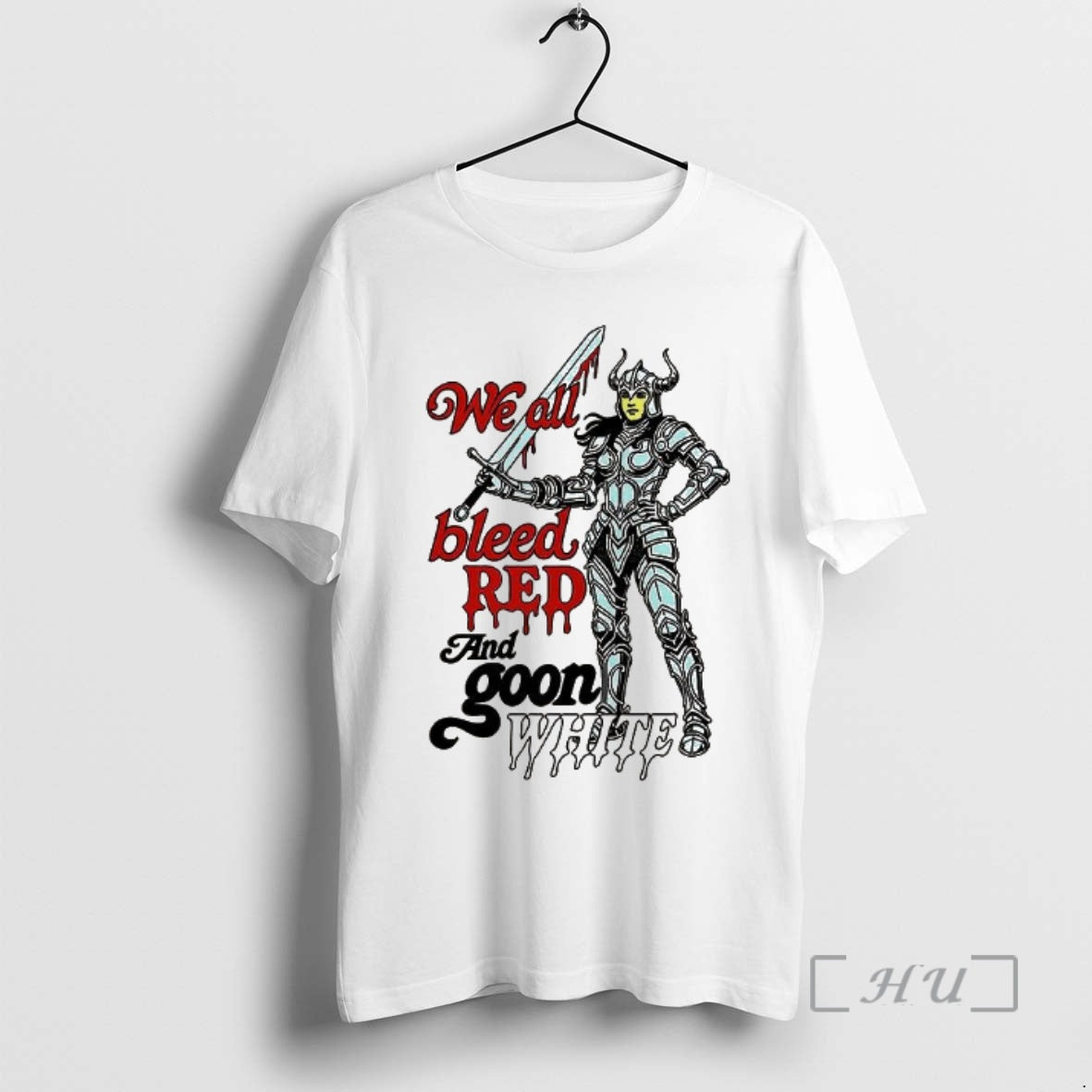 Officials We All Bleed Red And Goon White T-Shirts, Hoodie, Sweatshirt | AU18TeeNovaLab.com