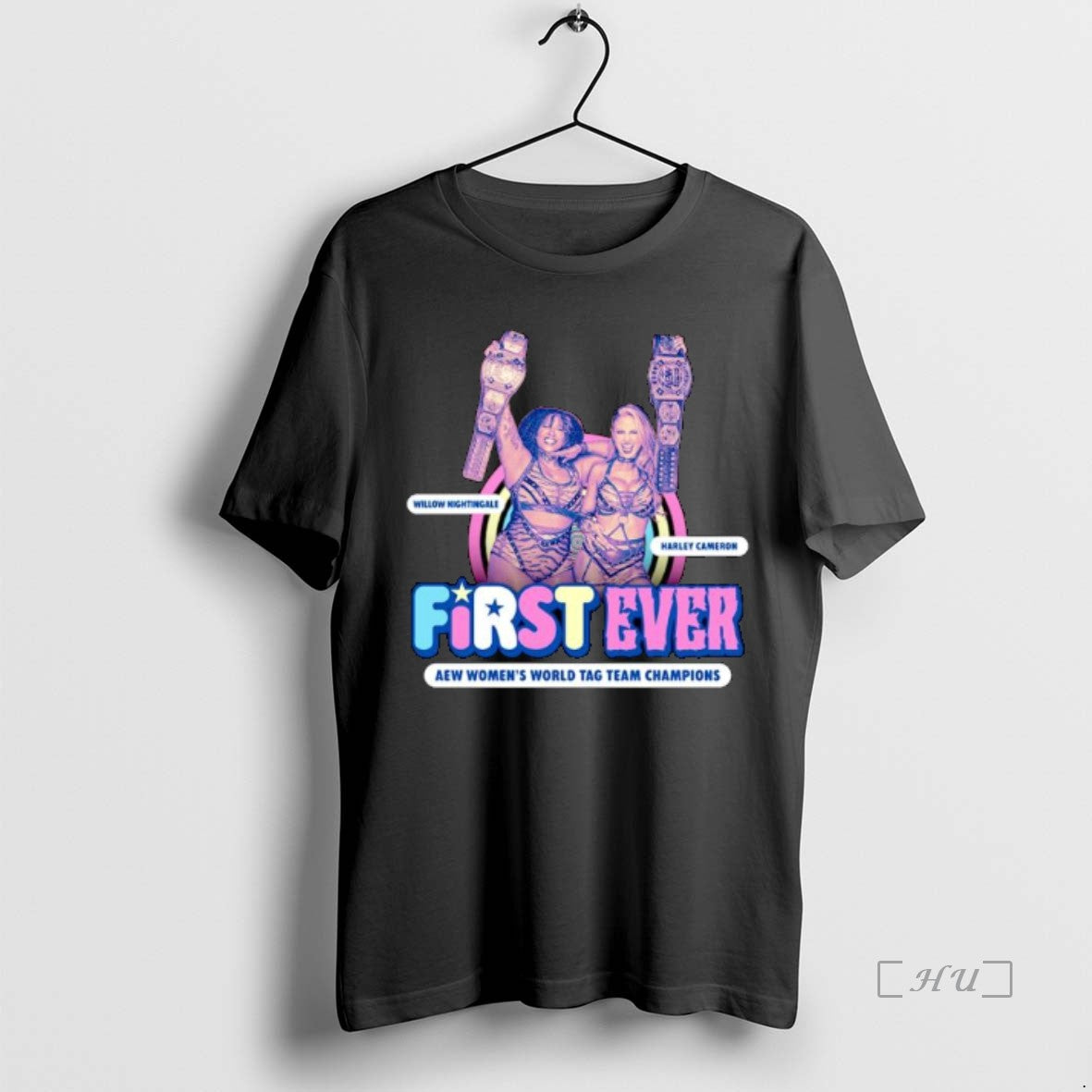 Officials Willow Nightingale And Harley Cameron First Ever Aew Womens World Tag Team Champions Ornaments T-Shirts,...