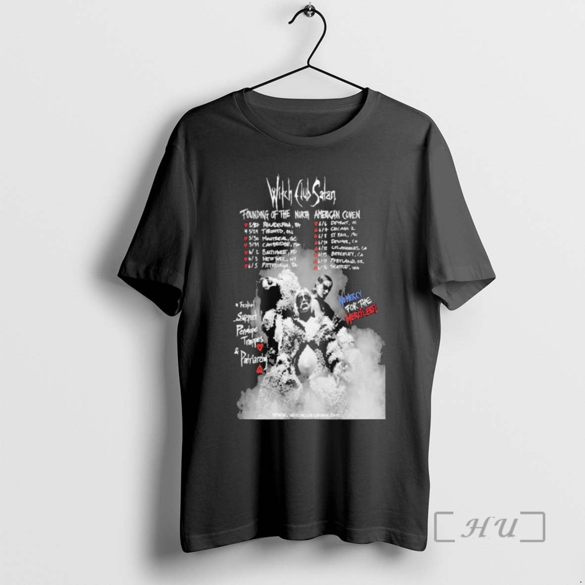 Officials With Club Satan Founding Of The North American Coven Tour 2026 Dates Premium T-Shirts, Hoodie, Sweatshirt