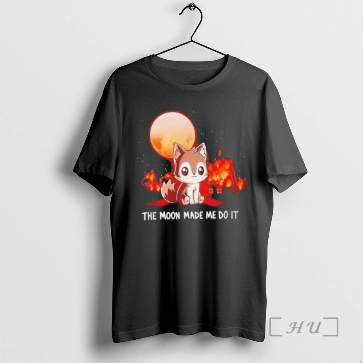 Officials Wolf Fire The Moon Made Me Do It T-Shirts, Hoodie, Sweatshirt | AU18TeeNovaLab.com