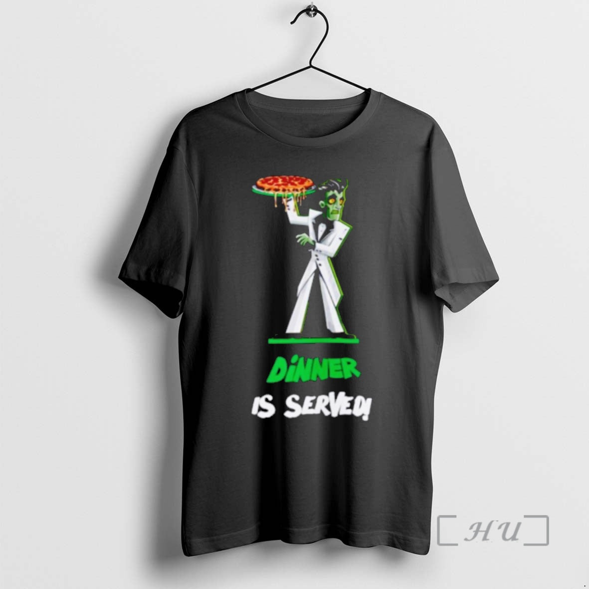 Officials Zombie Holding Pizza Dinner Is Served T-Shirts, Hoodie, Sweatshirt | AU18TeeNovaLab.com